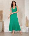 TILLY KNIT MAXI DRESS- GREEN