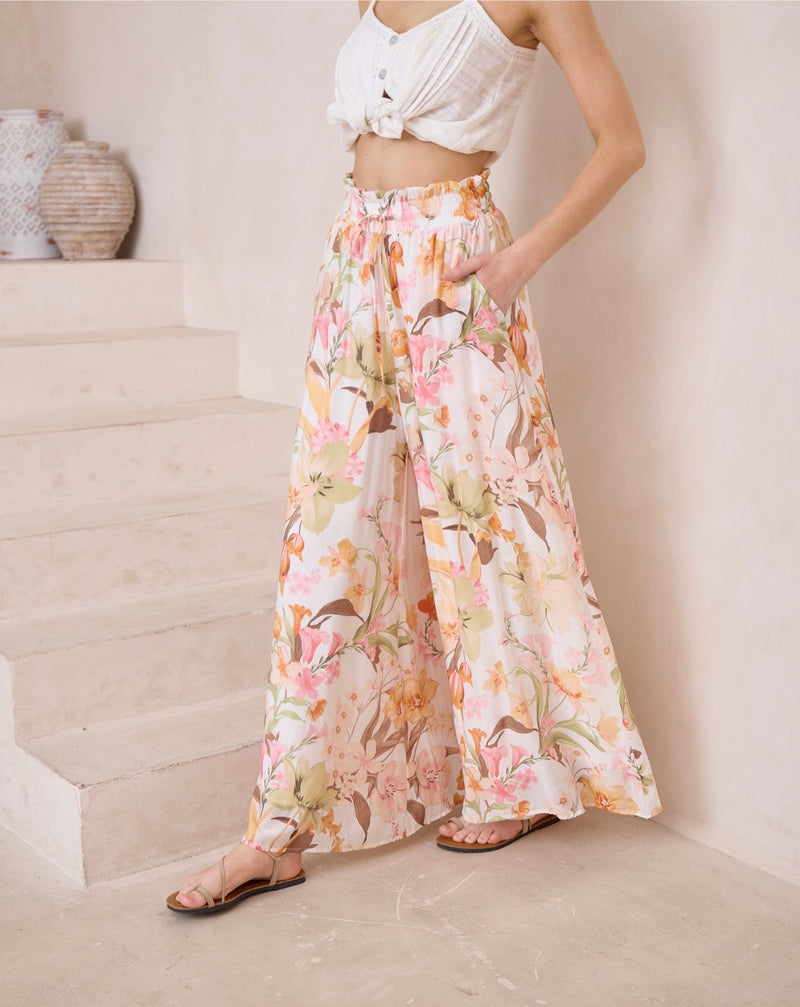 ALTHEA WIDE LEG FLORAL PANT