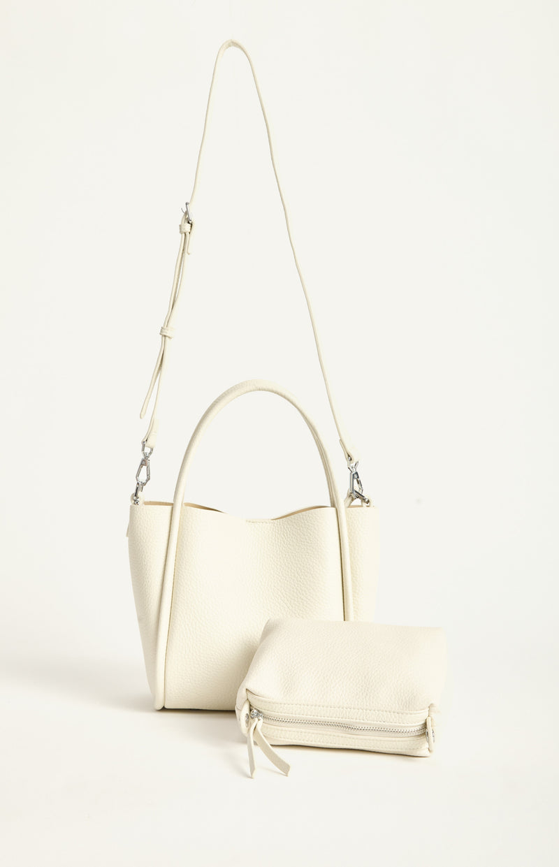 NAOMI HANDLE BAG- IVORY