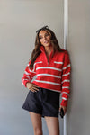 BERKLEY SWEATER- SCARLET RED