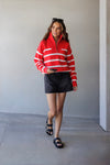 BERKLEY SWEATER- SCARLET RED