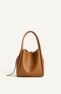 NAOMI HANDLE BAG- CARAMEL