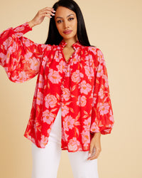 DREAMS BLOUSE - PINK/RED