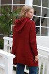 CHARLOTTE CARDIGAN- RED WINE