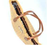 RAFFIA TOTE BAG- NATURAL