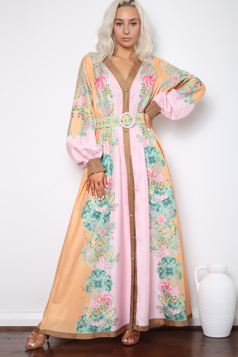 GIA MAXI DRESS- PINK