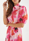 GEORGINA MAXI DRESS- RASPBERRY FLORAL