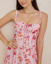 ALIYAH MIDI DRESS- PINK FLORAL