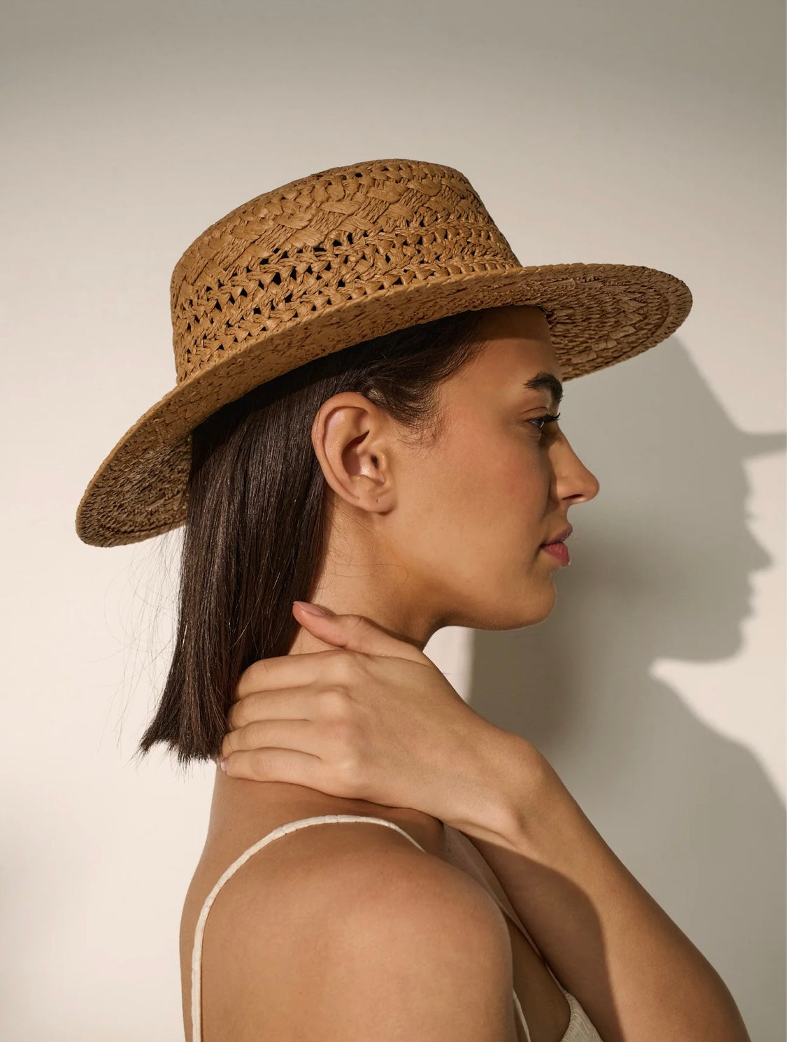 JOYCE STRAW HAT IN TAN