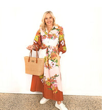 RAFFIA TOTE BAG- NATURAL