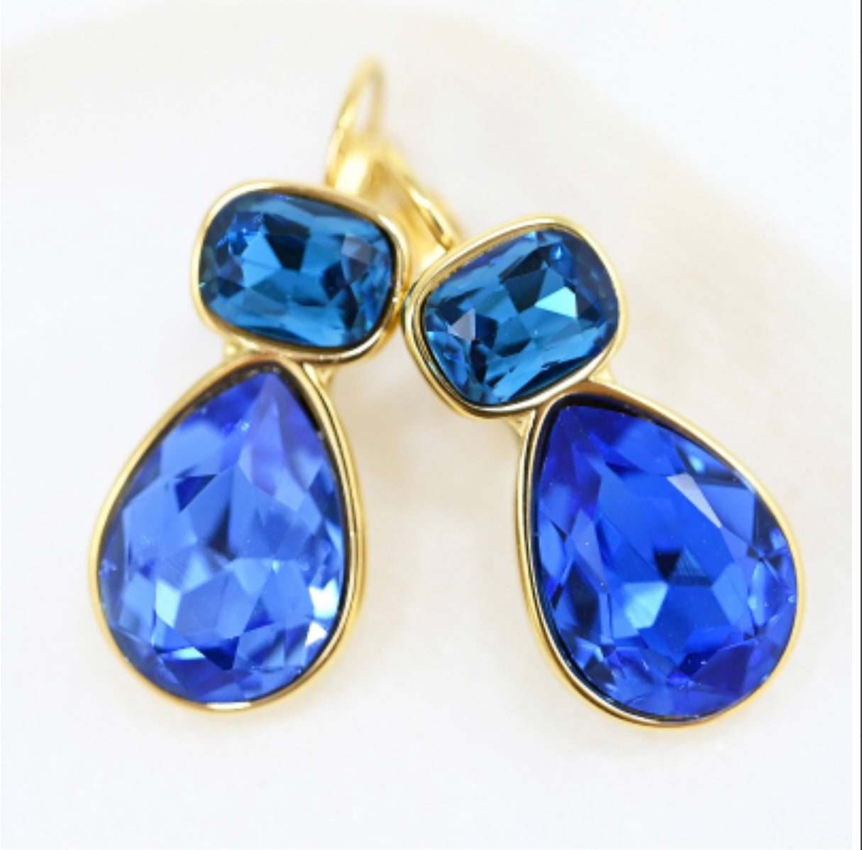 BLUE DROP EARRINGS