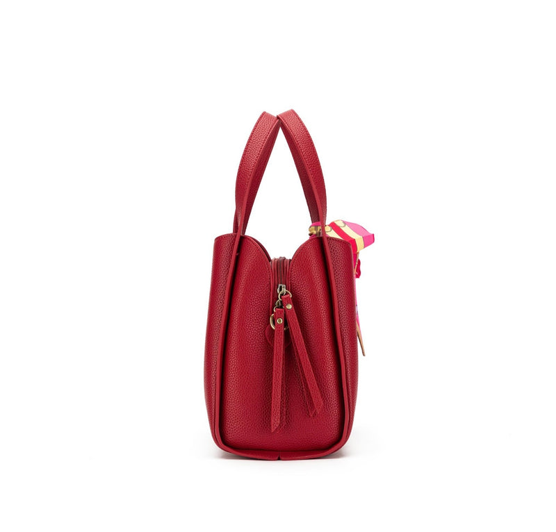 Astrid Raspberry 2 Piece Handbag