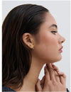 BOW STUD 18K GOLD PLATED EARRINGS