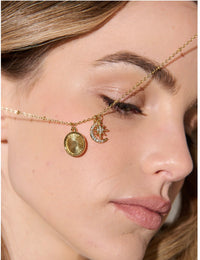 GALA 18K GOLD PLATED CHARM NECKLACE