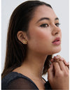 BOW STUD 18K GOLD PLATED EARRINGS