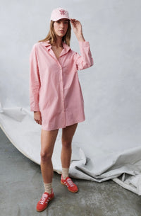 WILLA SHIRT DRESS- PINK