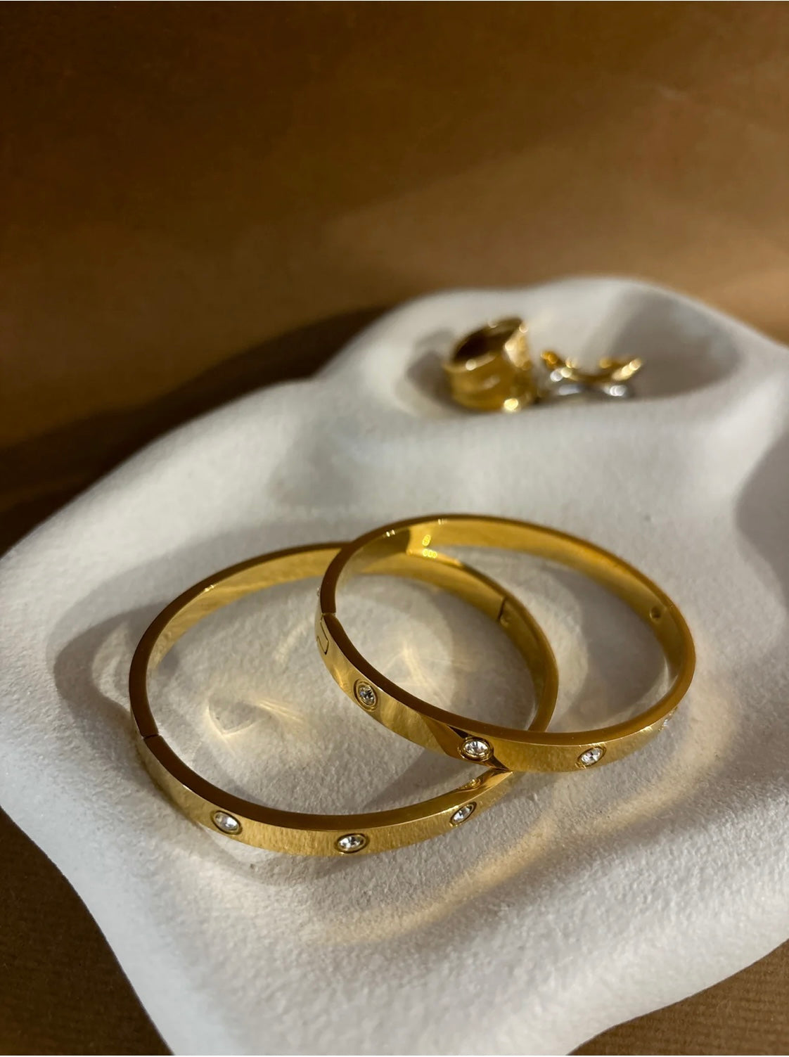 BIANCA 18K GOLD PLATED CHUNKY BANGLE