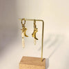 COWGIRL BOOTS CHARM GOLD EARRINGS