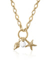 GOLD OCEAN CHARM NECKLACE