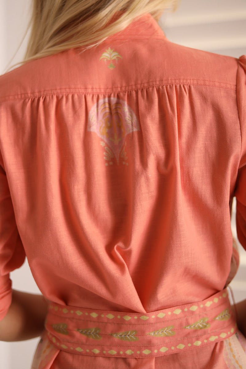 MIA MILANI ACACIÂ CANTELOPE- MIDI DRESS