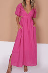 ELEANOR RASPBERRY MAXI DRESS