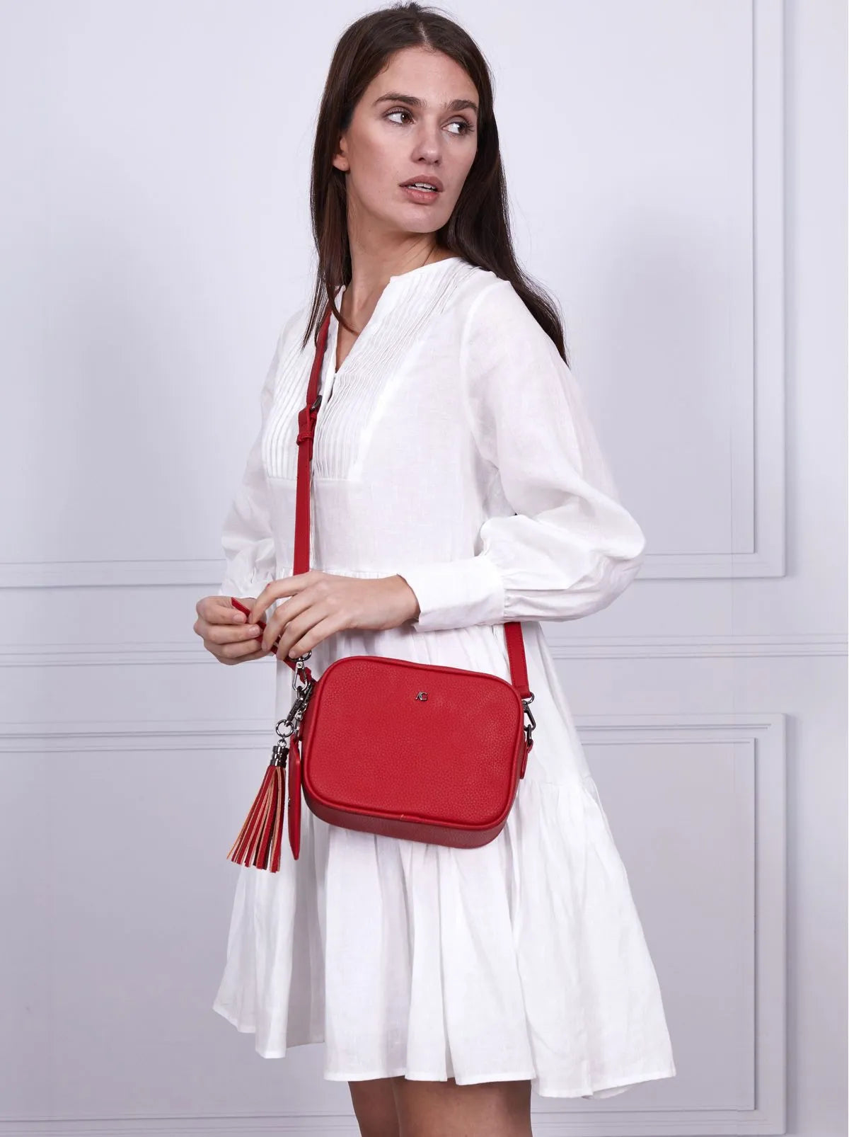 AG47 MILA CROSSBODY BAG- RED