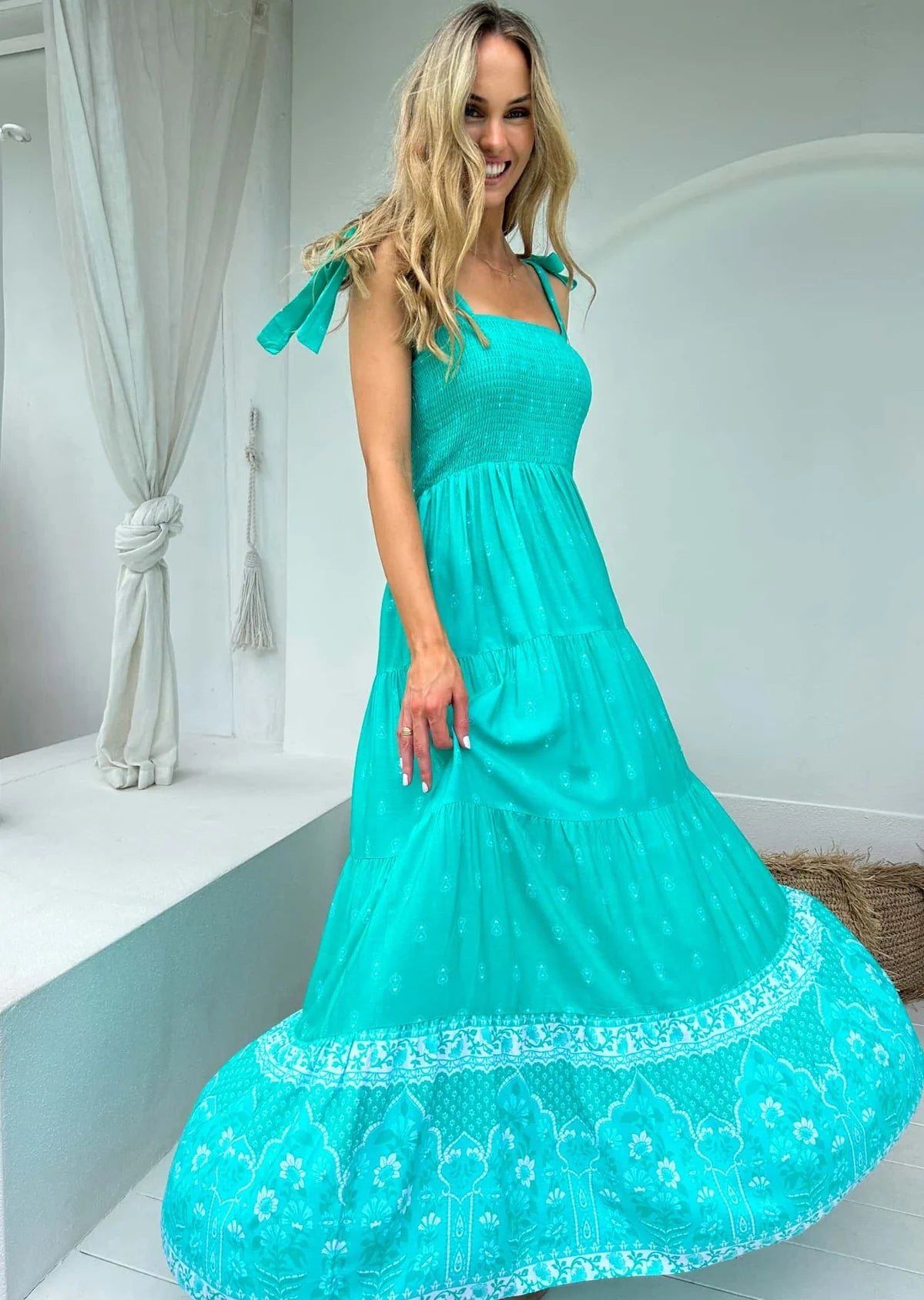 CAMILLE MAXI DRESS- ALLURE GREEN