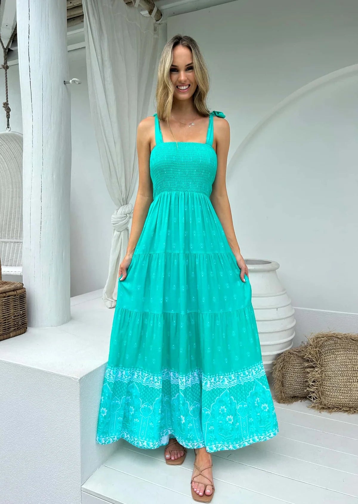 CAMILLE MAXI DRESS- ALLURE GREEN