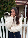 OLI CROPPED JACKET- BEIGE