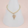 GOLD MATT HEART BRACELET