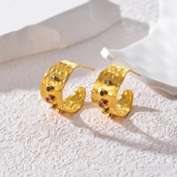 GOLD STUD EARRINGS