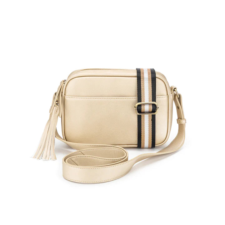 Raven Gold Crossbody Bag