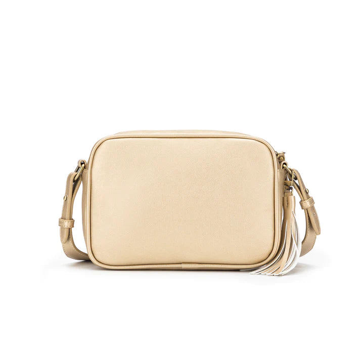 Raven Gold Crossbody Bag