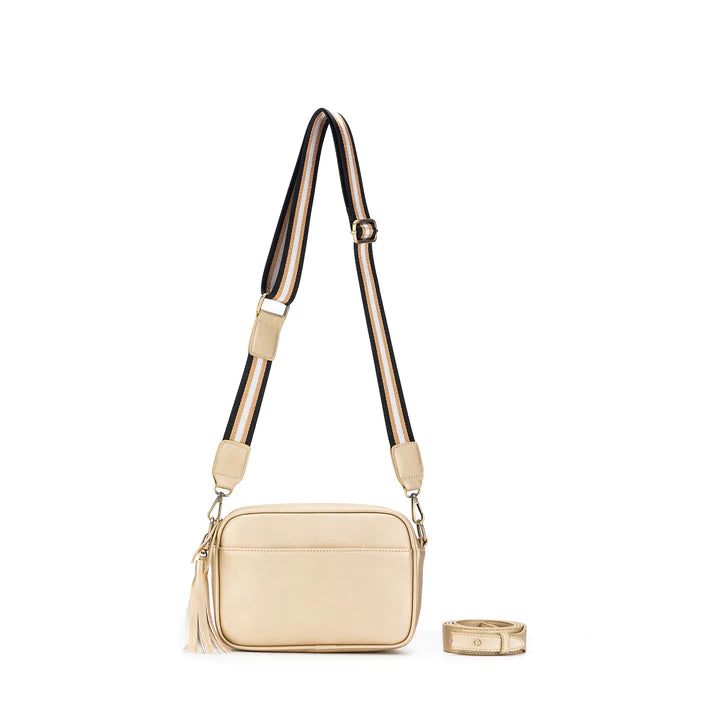 Raven Gold Crossbody Bag