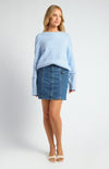 CABLE KNIT JUMPER- PALE BLUE