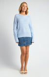 CABLE KNIT JUMPER- PALE BLUE
