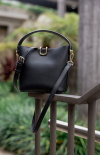 IVY HANDLE BAG- BLACK