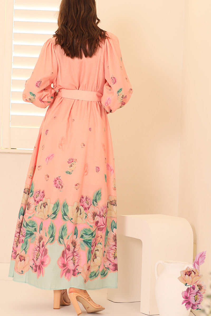 BERRY BABE MELON MAXI DRESS