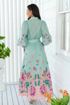 BERRY BABE SAGE MAXI DRESS