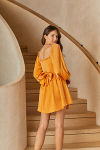 THE RIVIERA DRESS- MUSTARD