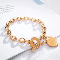 Love Heart Bracelet Gold
