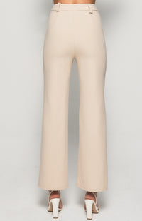 Madison Wide Leg Pant- Bone