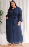 MATILDA MAXI DRESS - NAVY