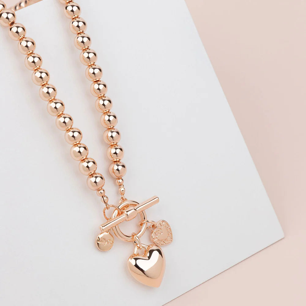 LIMITED EDITION - SHORT ROSE GOLD HEART NECKLACE