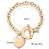 Love Heart Bracelet Gold