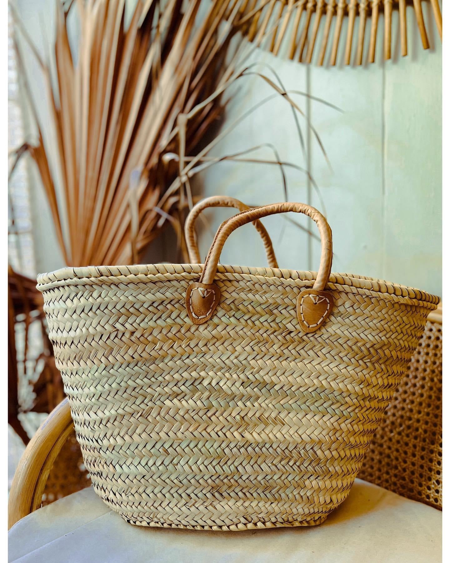 Lauren French Basket Bag- Natural