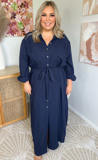 MATILDA MAXI DRESS - NAVY